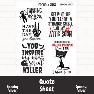 Planner sticker quotes, Spooky Vibes, Sarcastic quotes for planners, Planner stickers, Sarcastic quotes