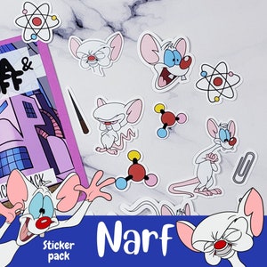 Narf Sticker Pack / Animaniacs Doodle stickers / Fandom planner stickers / Sticker Pack/ Journaling Stickers / Exclusive Art