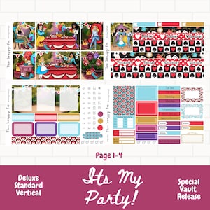 Deluxe Weekly Sticker Kit / It's My Party / Standard Vertical Planners/Vault Release/ Birthday Planner Stickers