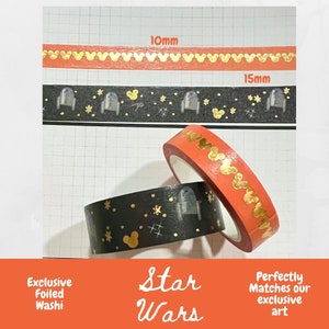 Magisches Washi Tape mit Muster (15mm/10m) / Die Kraft Washi für Schreibwaren, Scrapbooking und Journaling