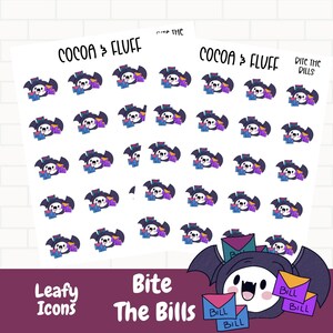 Beißen Die Rechnungen Belaubte, Halloween Bill Pay Planer Symbole, Handgezeichnete Herbst Symbole, Belaubte Planer Symbole, Herbst Planer Symbole, Spookyr Symbole