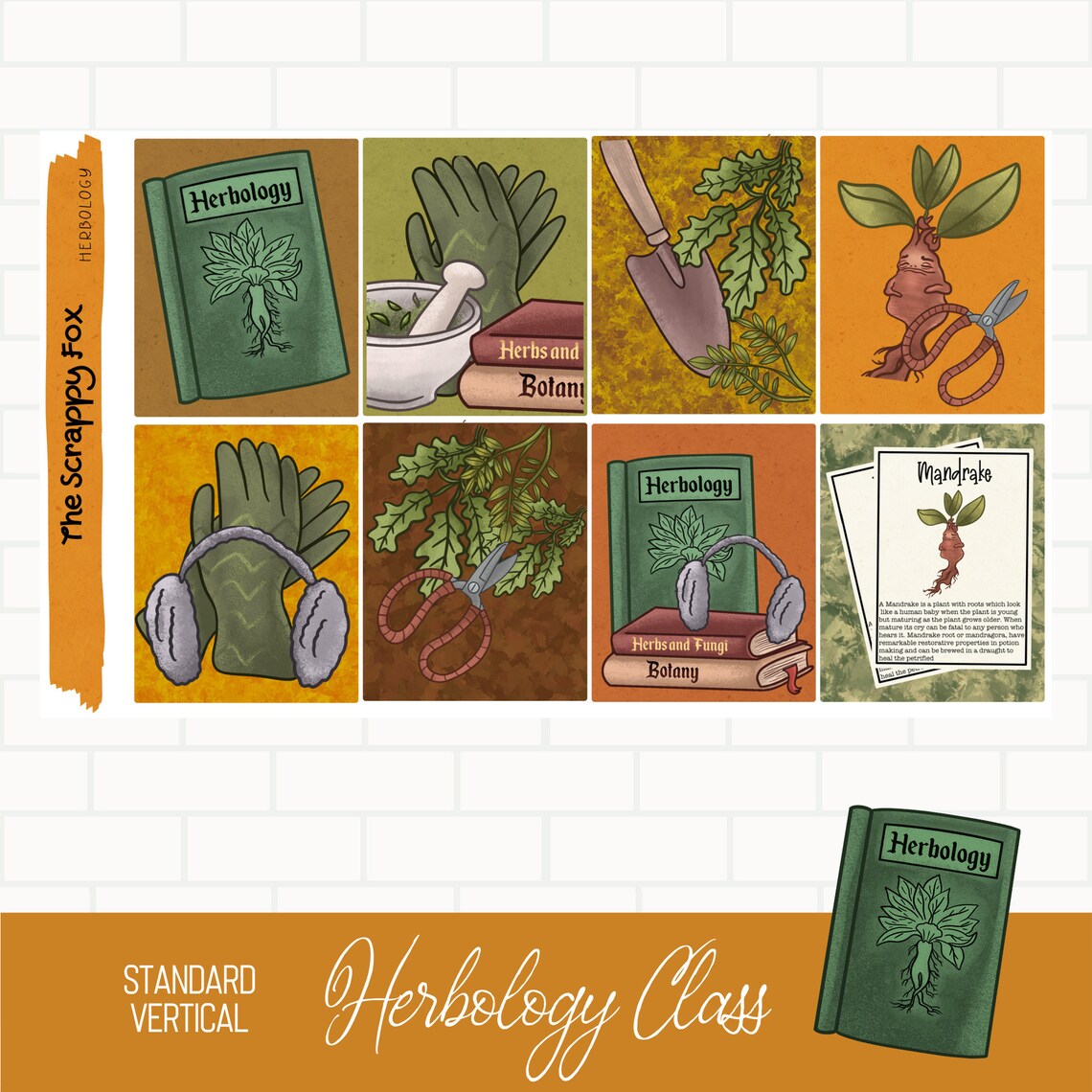 Herbology Class//Harry Potter//Weekly Sticker kit | Etsy