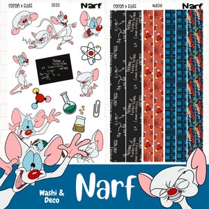 Narf Hobo Cousin Stickers, Animaniacs Planner Sticker Kit, Pinky and ...