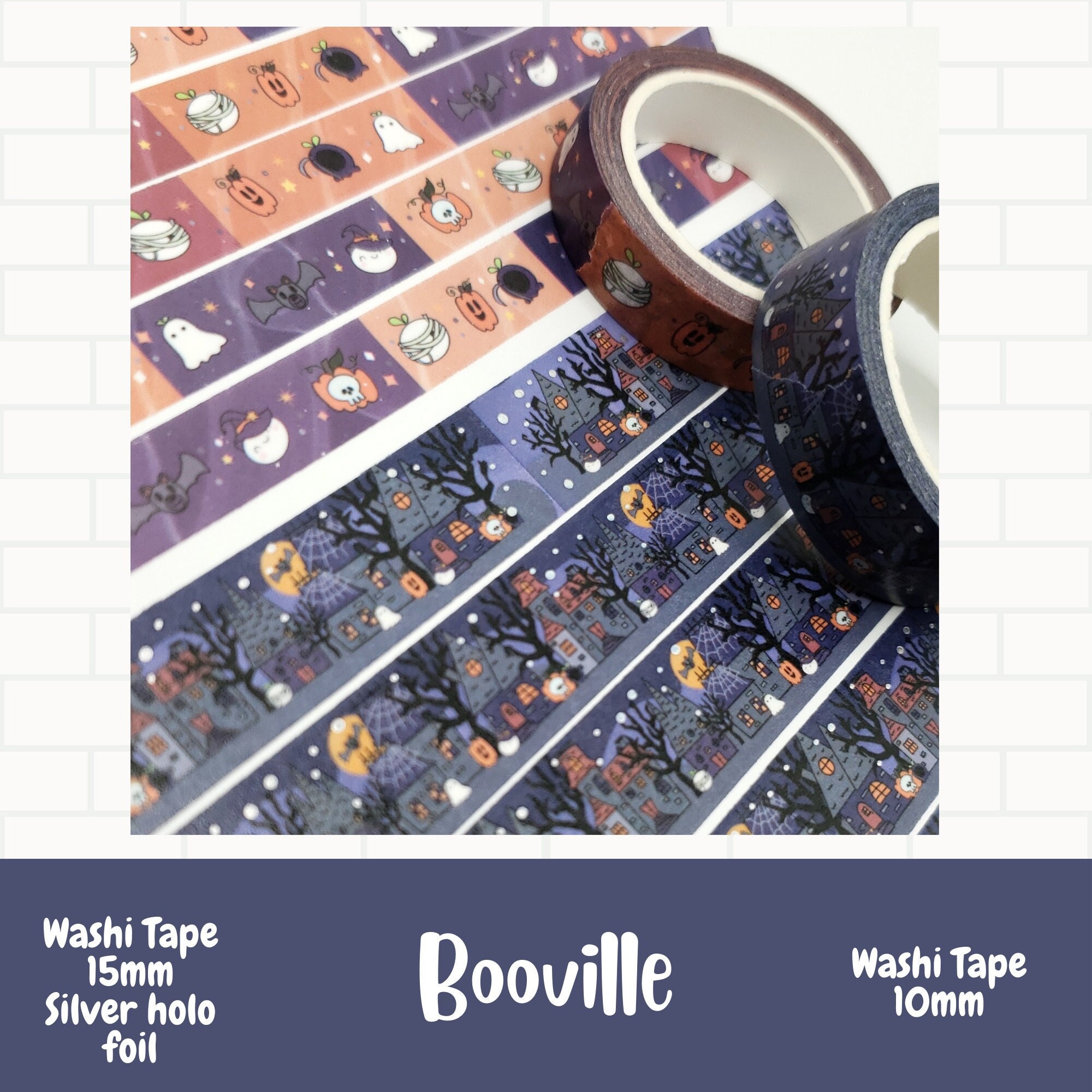 日本全国送料無料商品 特集 Booville Pattern Washi Tape (15mm/10m) / Halloween Washi for テープ・結束具