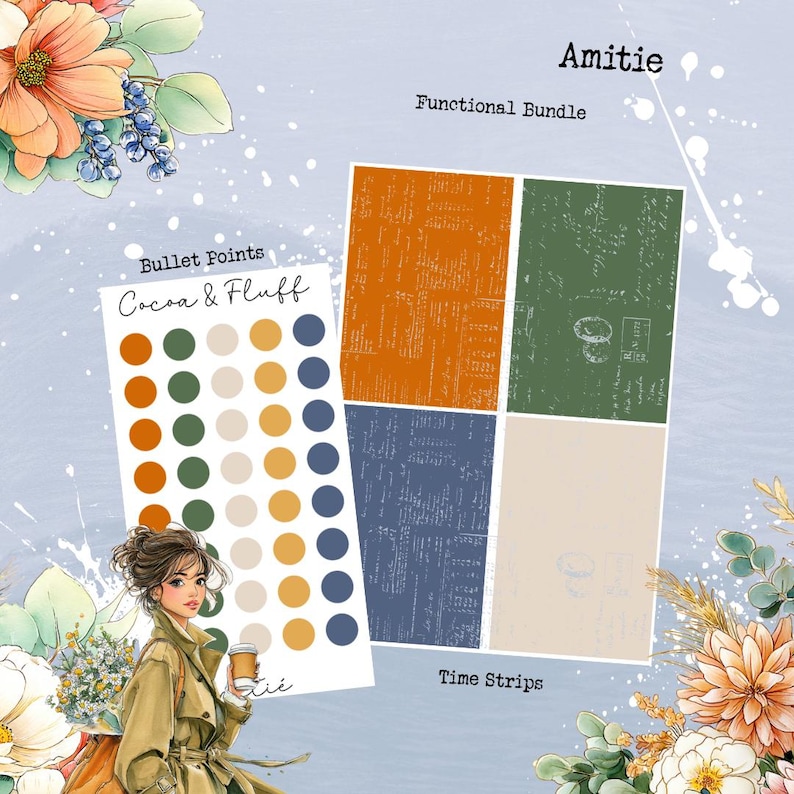 Amitié Functional Journaling Collection - Functional Planner Stickers ...
