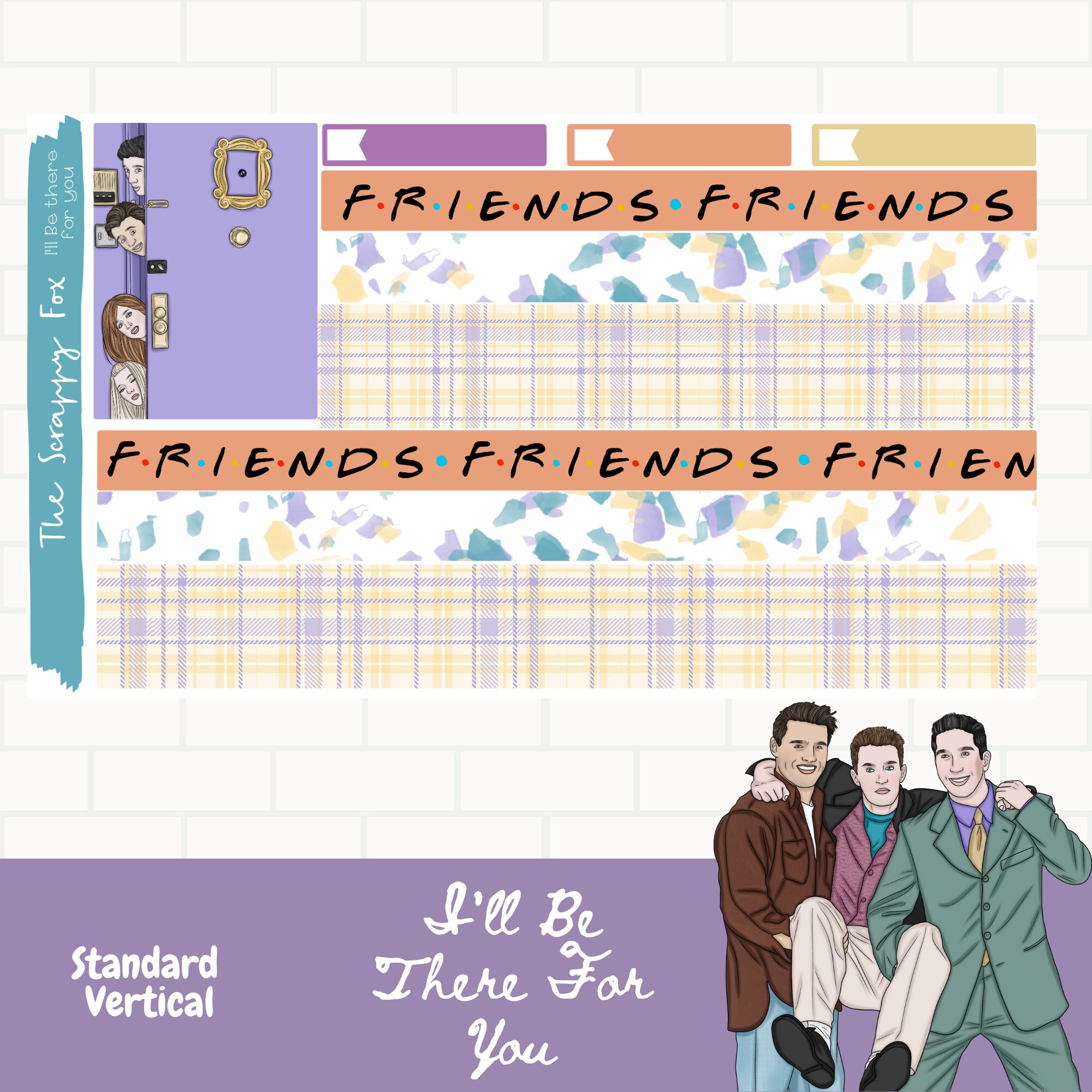 PRINTABLE Sticker Kit/ I'll Be There for You/friends/ - Etsy