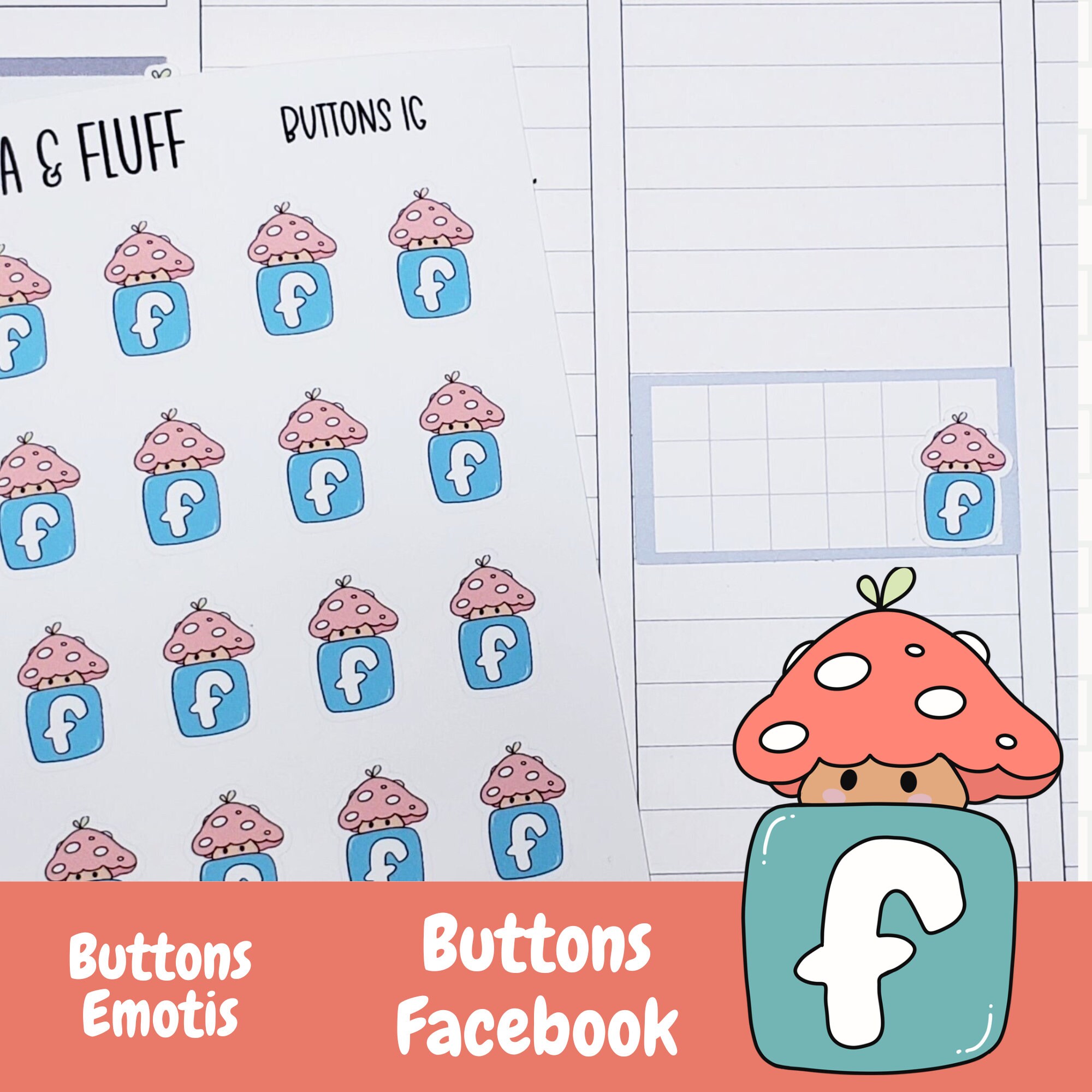 Planner Buttons Buttons Facebook Planner Icons, Hand Drawn Stickers, Leafy Planner ...