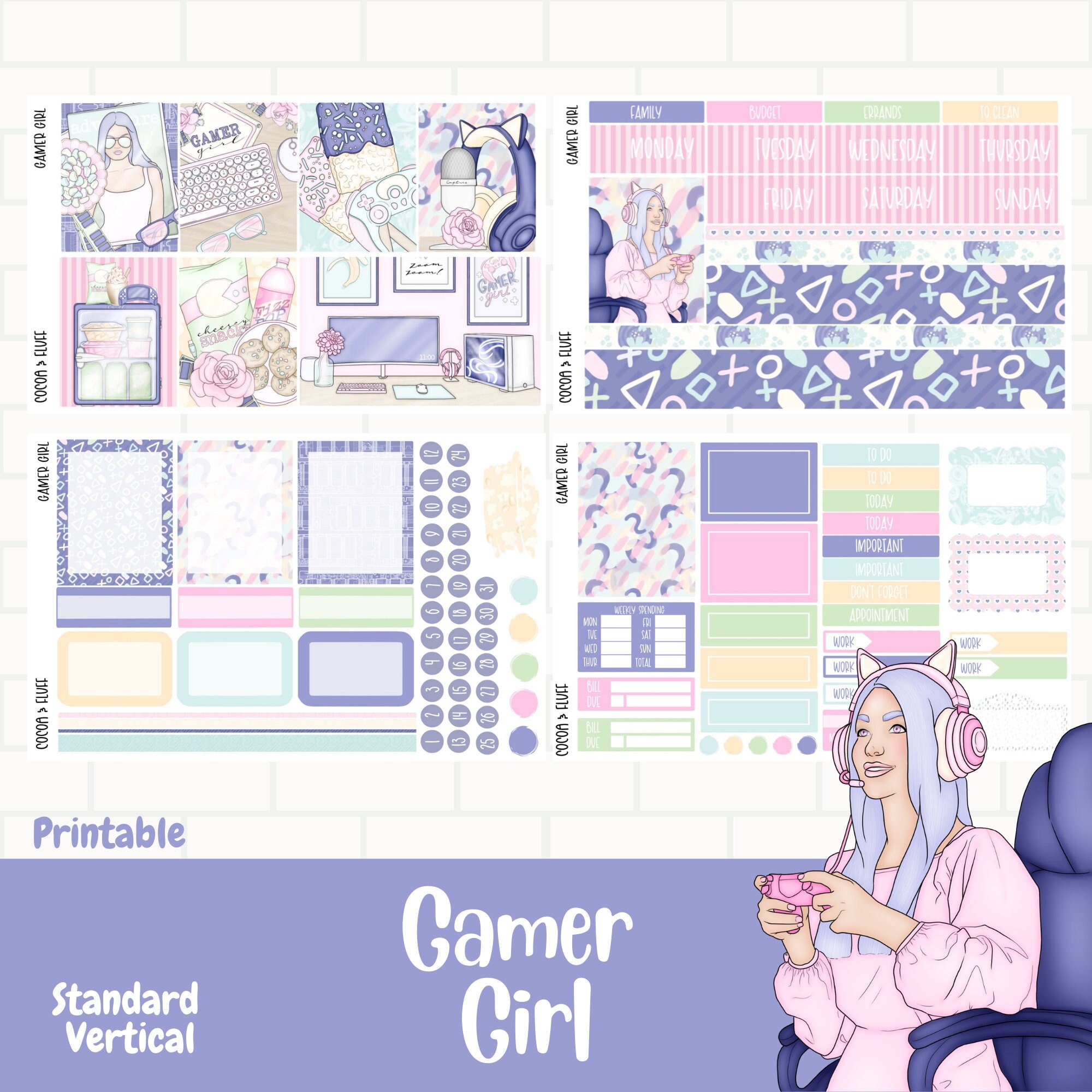 Big set of cute planner stickers (1207964)