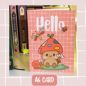 Tarjeta de felicitación de Hola, Tarjetas de felicitación hechas a mano, Tarjeta para cualquier ocasión, Tarjeta de regalo, Regalos, Tarjeta de felicitación alegre, Tarjeta para cualquier momento