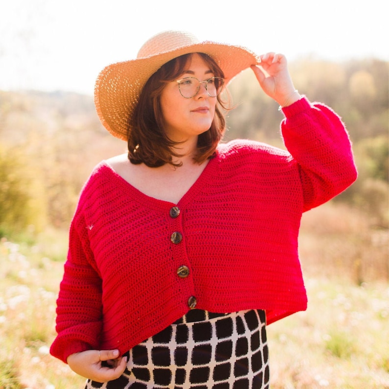 Beatrice V Neck Crochet Pattern Etsy