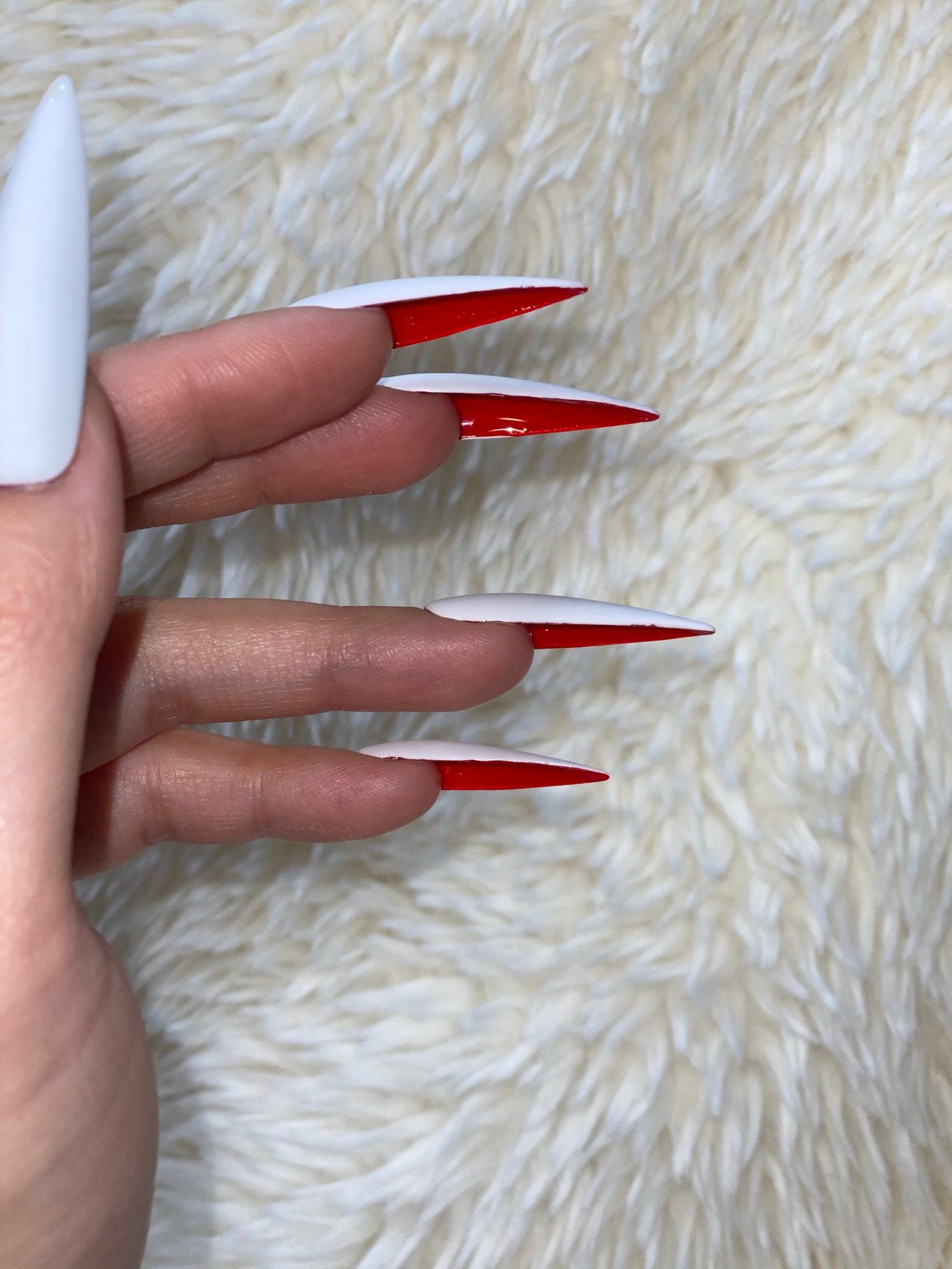 Red Bottom Matte Press on Nails Red Bottom Nails Press on Etsy