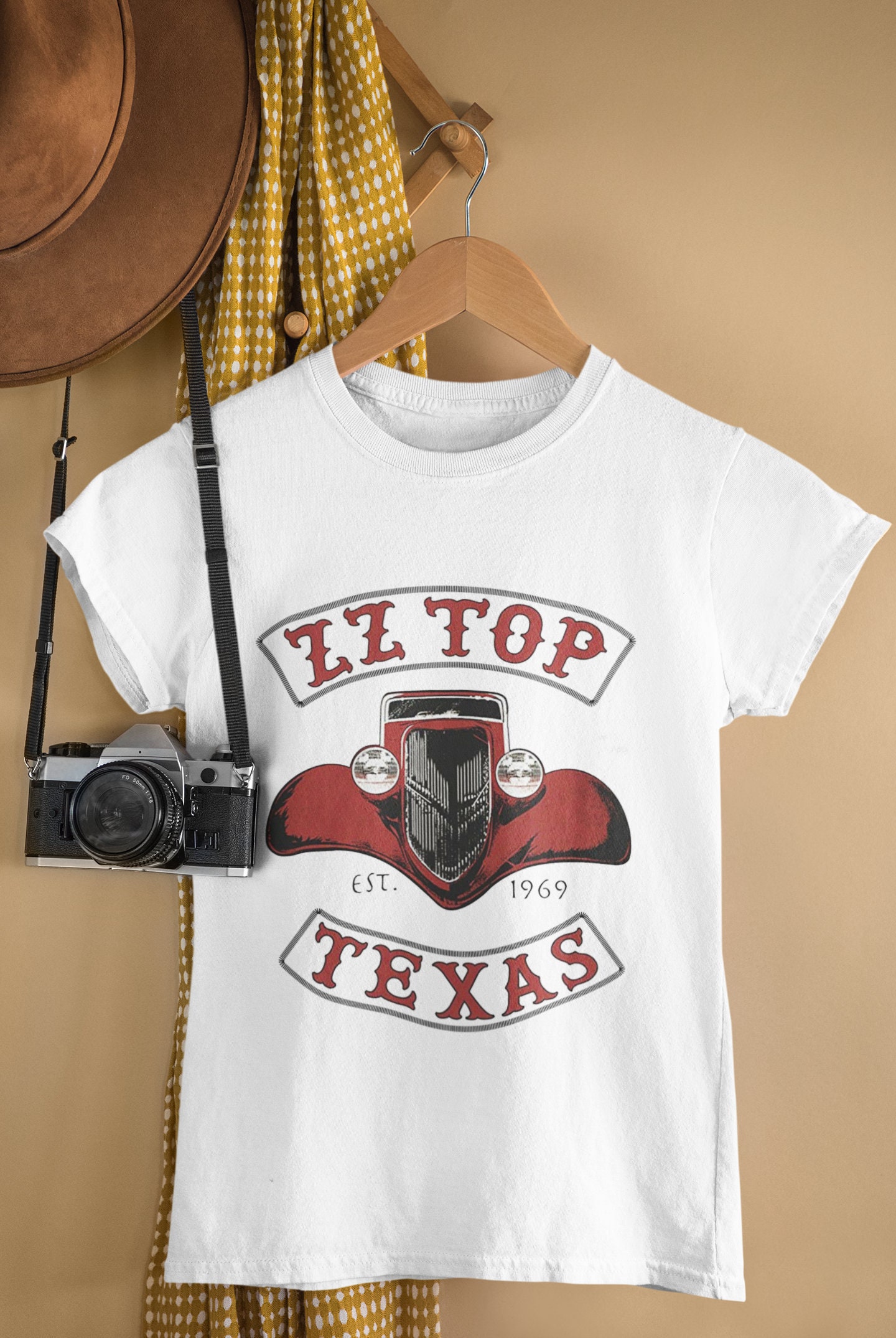 ZZ Top TShirt Texas 1969 Band Logo White TShirt Vintage ZZ Etsy