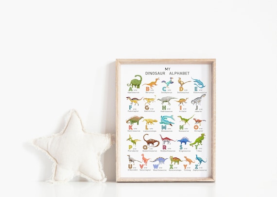 alphabet wall art for nursery