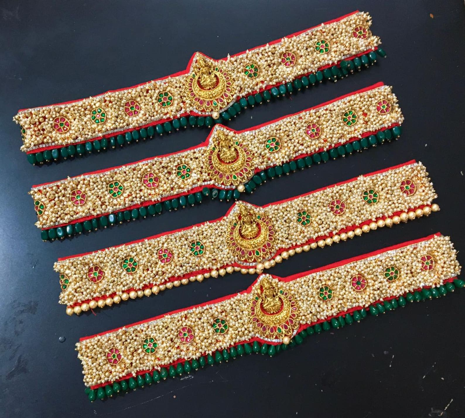 embroidered waist belt for saree