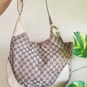 vintage gucci black leather shoulder bag