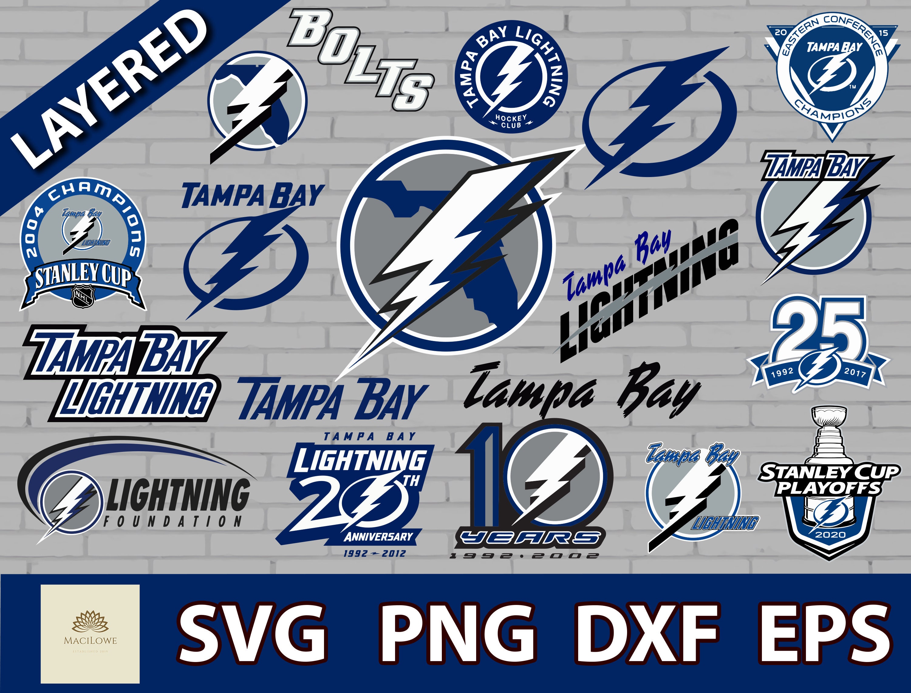 Tampa Bay Lightning Logo NHL Hockey SVG/ cut file for cricut Etsy