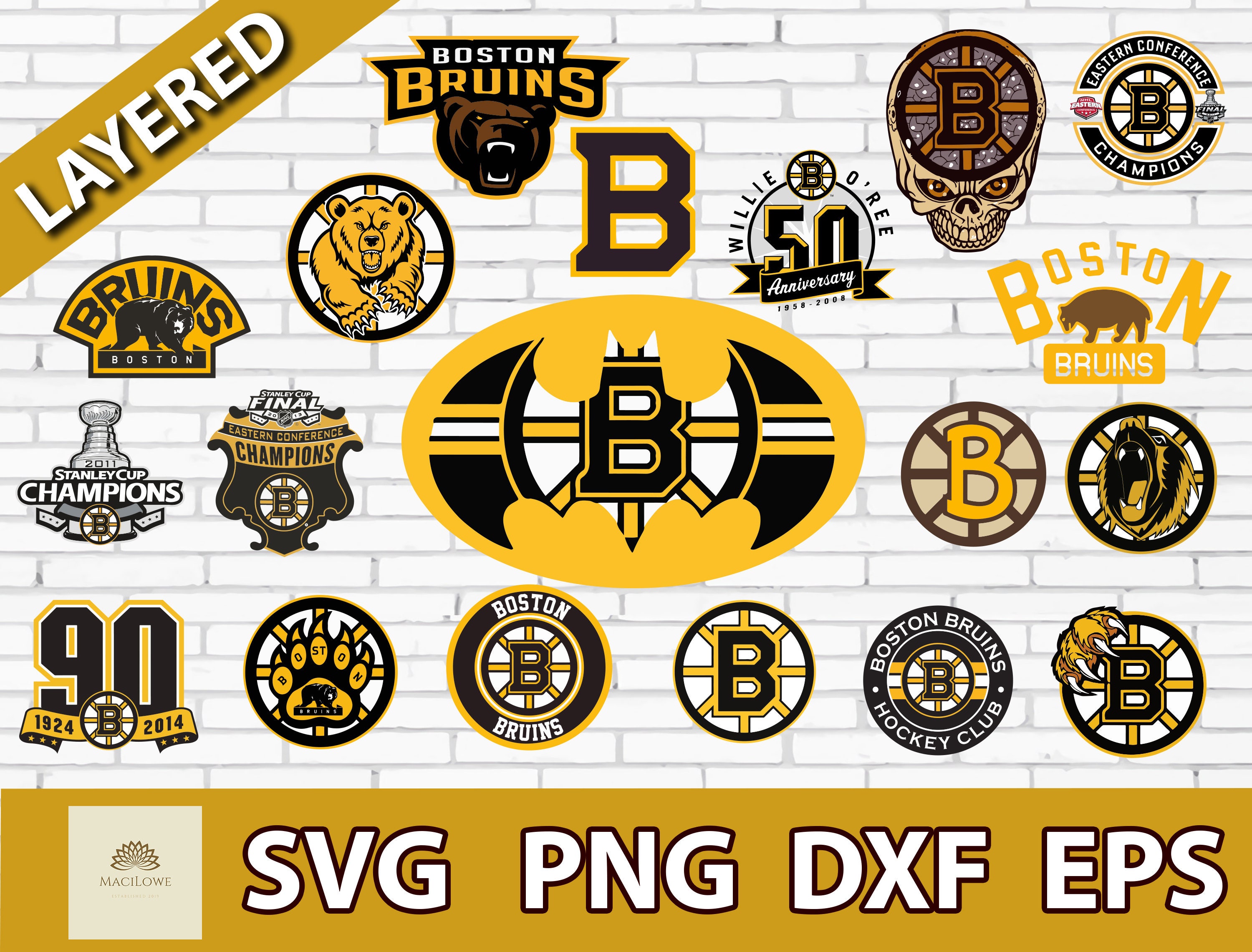 Boston Bruins Logo Nhl Hockey Svg Cut File For Cricut Files Etsy