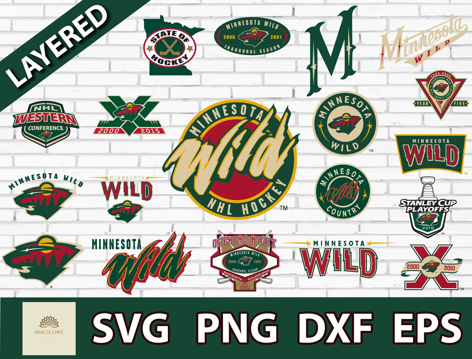 Minnesota WIld Logo NHL Hockey SVG cut file for cricut files | Etsy