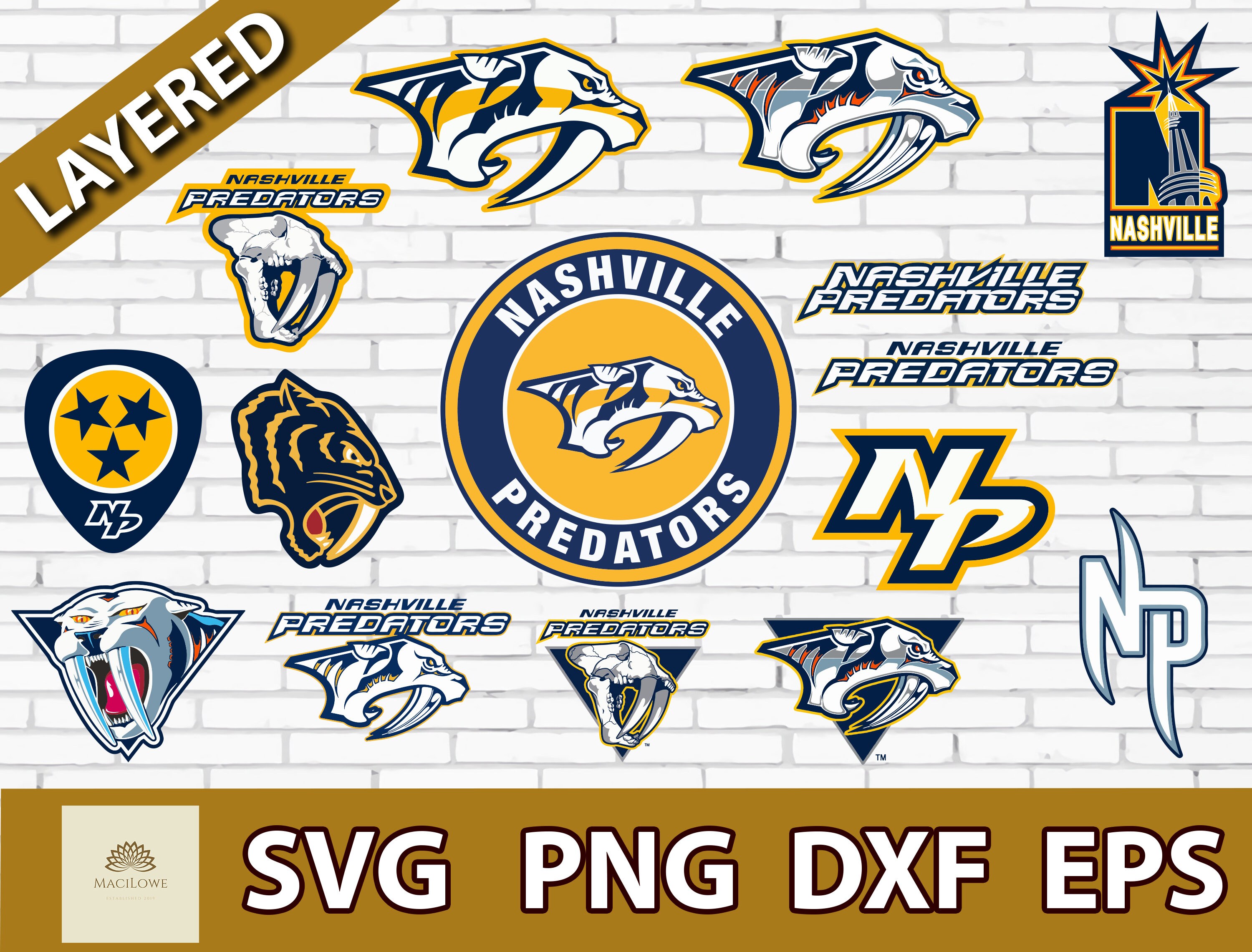Nashville Predators Logo NHL Hockey SVG/ cut file for cricut | Etsy