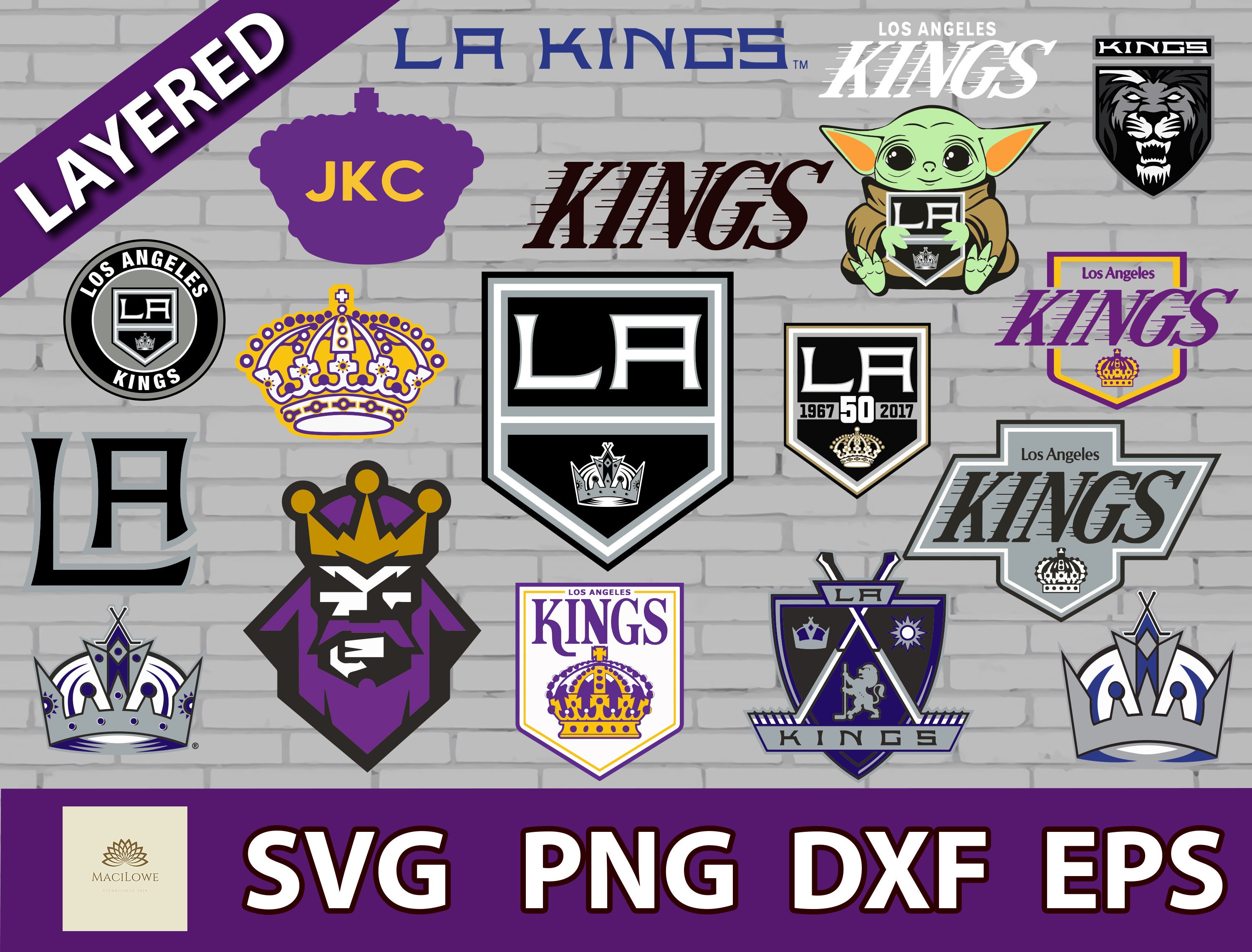 Los Angeles Kings Logo NHL Hockey SVG cut file for cricut | Etsy