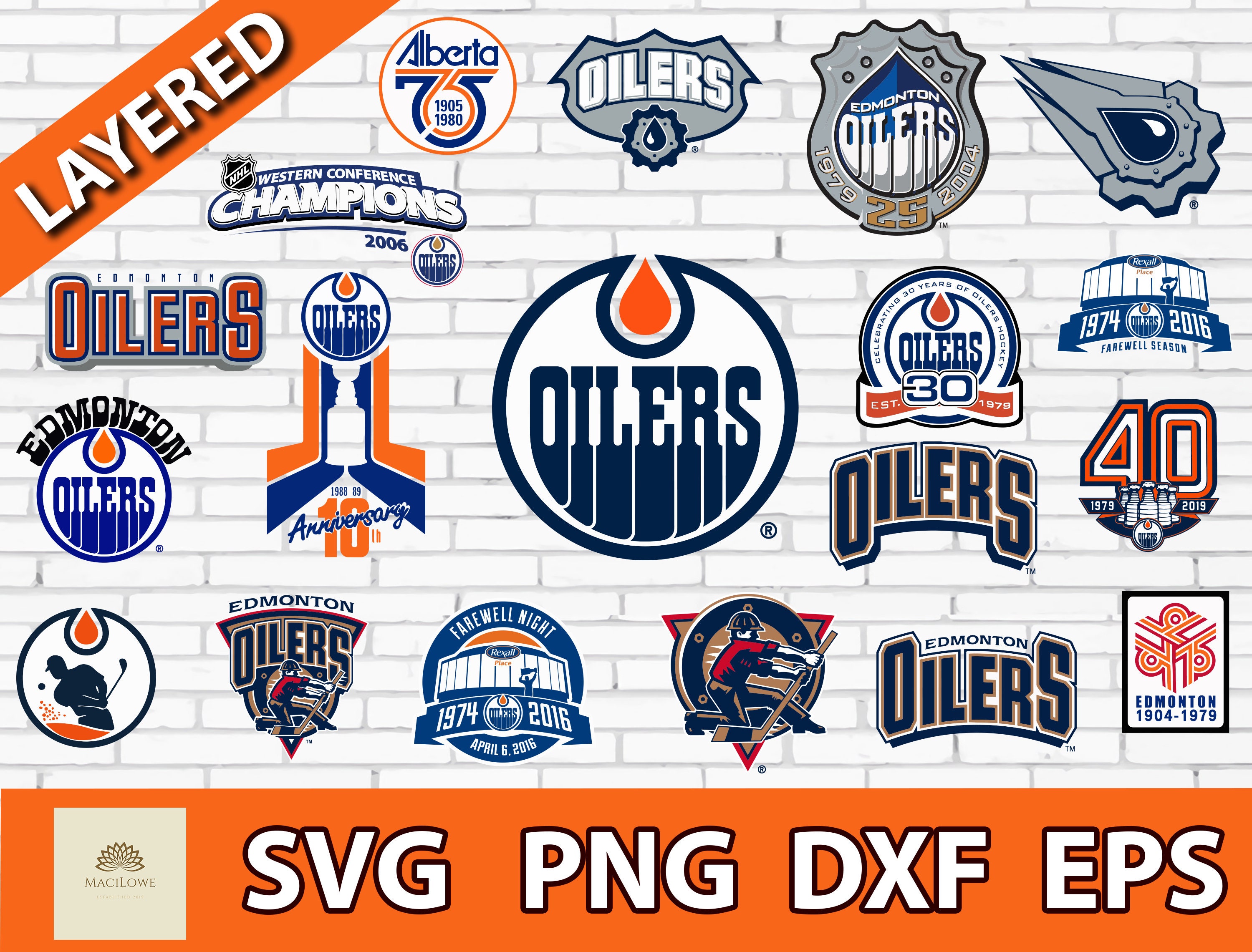 Edmonton oilers Logo NHL Hockey SVG/ cut file for cricut Etsy