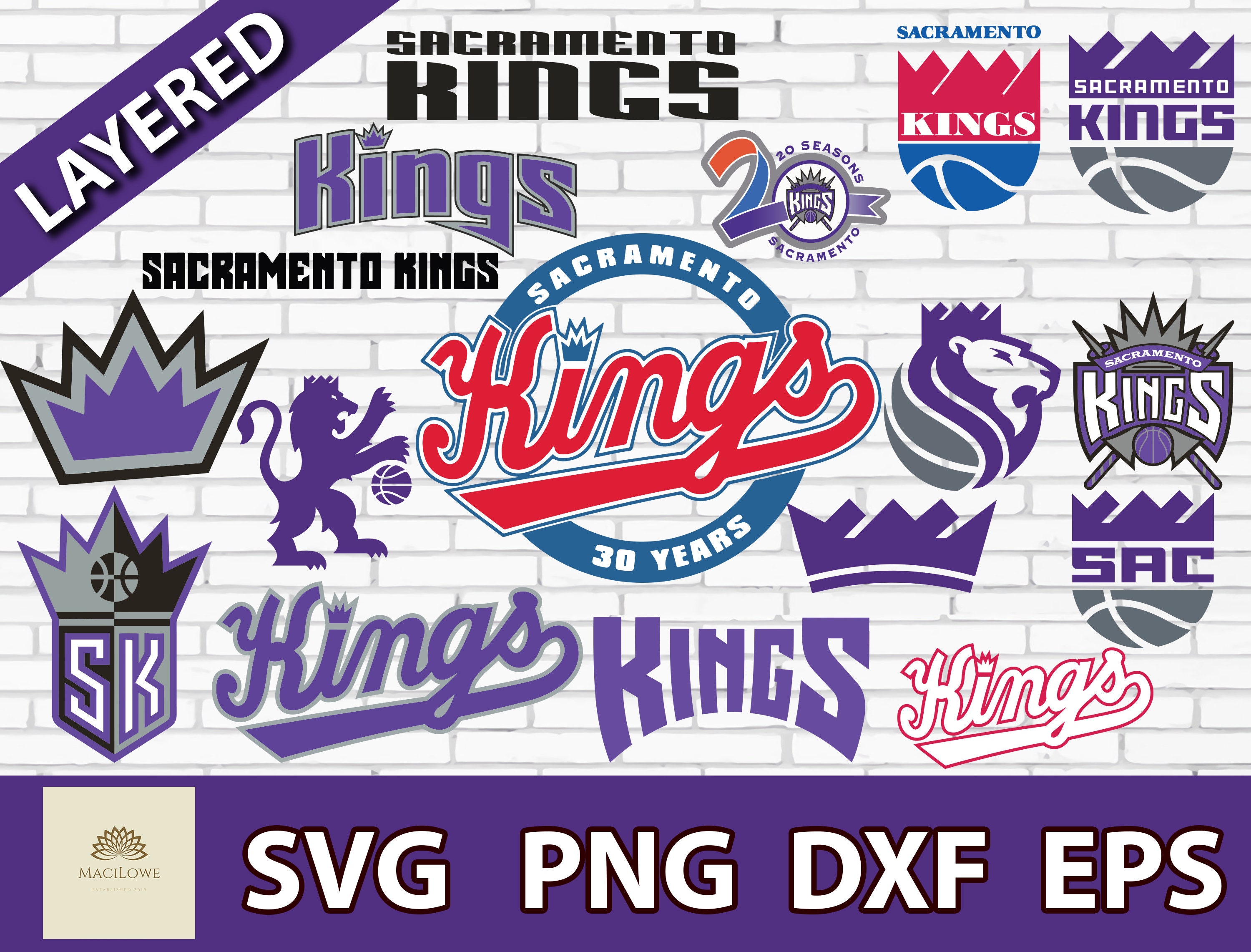 Sacramento Kings NBA Sport Team Logo Basketball SVG /cut file Etsy