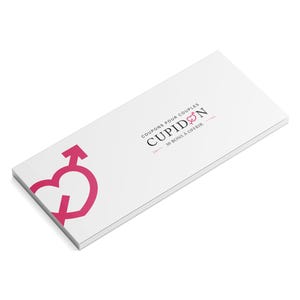 Carnet de 30 coupons Cupidon pour les couples | Bons romantiques en Français | Cadeau original pour Homme et Femme