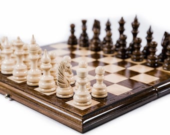 Ajedrez Clásico con Backgammon Set