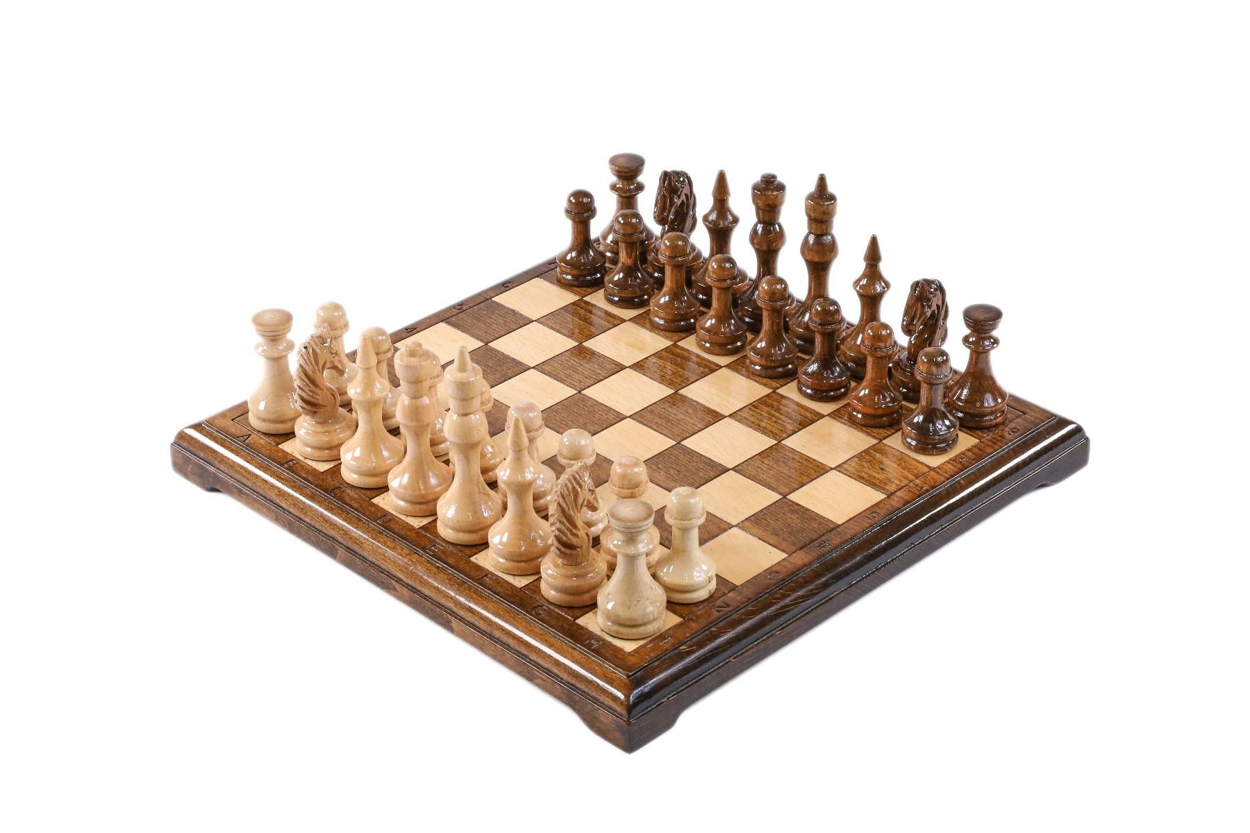 WOODEN CHESS SET handmade with high quality chess pieces best Etsy