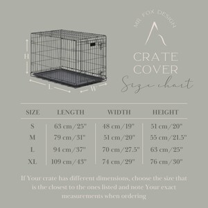 View of Custom Dog Crate Cover. Aesthetic Pet Kennel Cover in 6 Different Solid ...