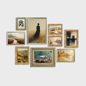 Set von 8 druckbare moderne Wandkunst der Mitte des Jahrhunderts | Klassisches Esszimmer Dekor | DRUCKBARE DOWNLOAD