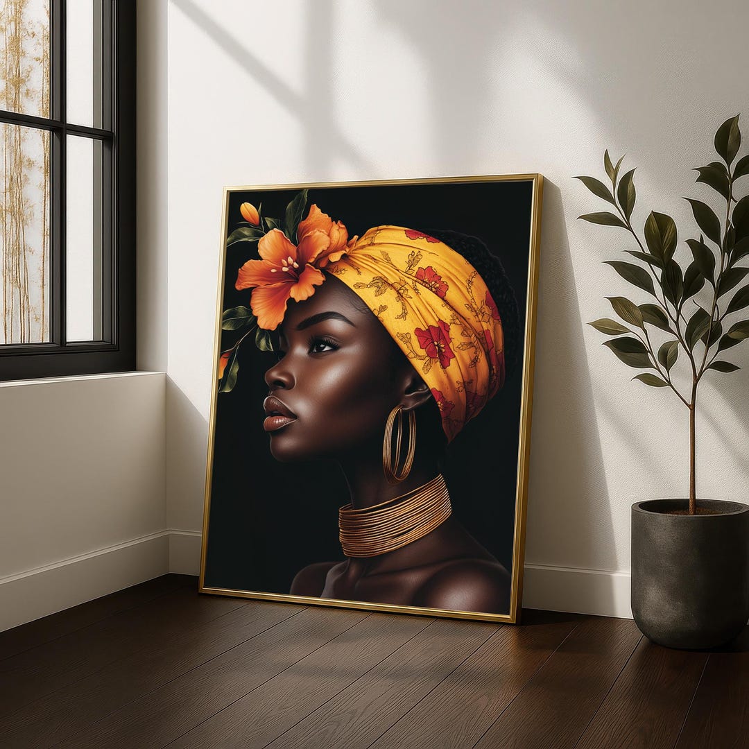 Black Framed Art: African American Wall Art - Black Women Art for Your ...