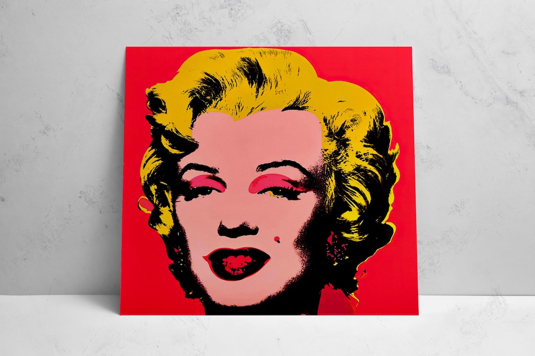Marilyn Monroe by Andy Warhol Pop Art : Maximalist Wall Art | Vintage ...