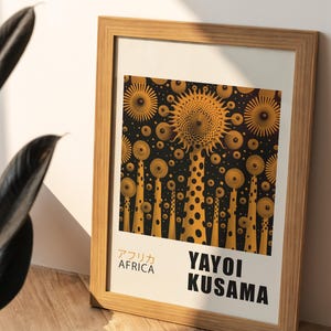 Yayoi Kusama Poster - Japanische Wandkunst als Abstrakter Yayoi Kusama Druck, Kusama Japanische Galerie Wandkunst | PRINTABLE DOWNLOAD