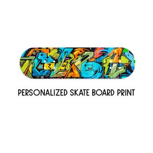 Art mural skateboard personnalisé