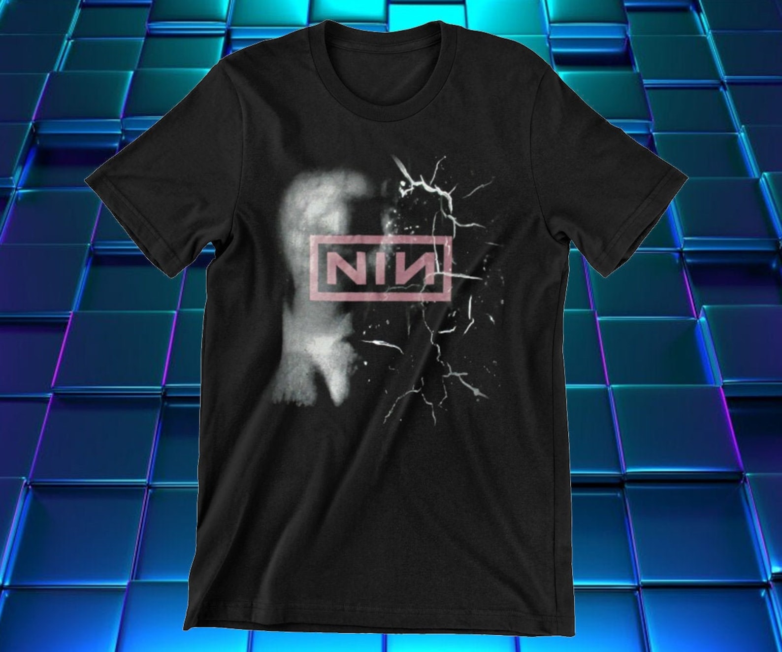 Nine Inch Nails TShirt Nine Inch Nails Shattered Tension Etsy