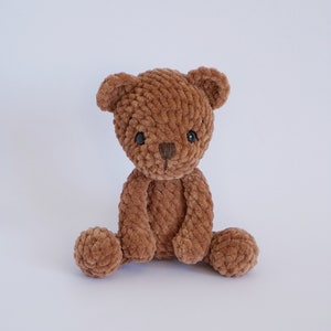 Little Crochet Teddy Bear, Amigurumi Teddy, Handmade Plush Teddy Bear, Baby Shower Gift, Christmas Gift, Birthday Gift for Girl or Boy.