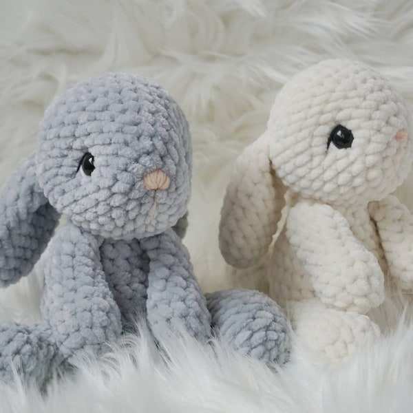 Crochet Bunny Rabbit, Small Bunny Rabbit Plushie, Valentines Day Gift, Easter Bunny Baby Gift, Little Bunny Plush, Stuffed Bunny Rabbit