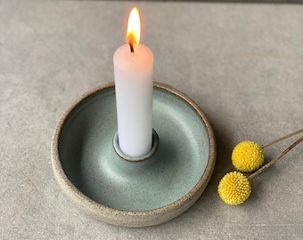 Ceramic candlestick. 12 cm. Candlestick, candle holder.