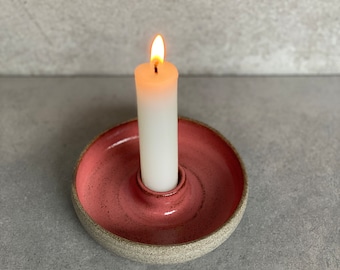 Ceramic candlestick. 10.5 cm. Candlestick, candle holder.