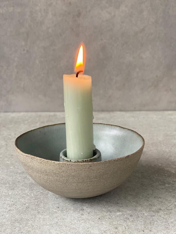 Kerzenständer Keramik. 10,5 cm. Kerzenleuchter, Kerzenhalter. Kerzenschale