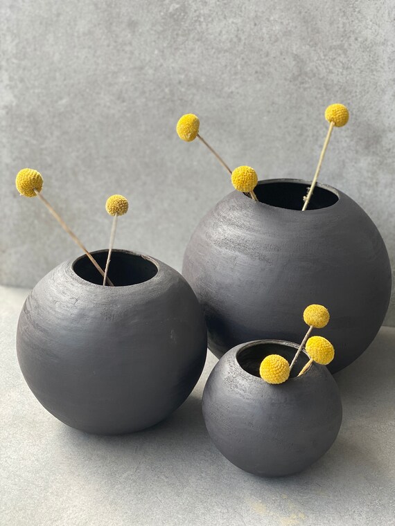 Kugelvase, Keramik. 10 cm. Blumenvase, Vase, Kugel