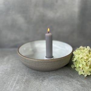 Ceramic candlestick. 19 cm. Candle holder, candle bowl.