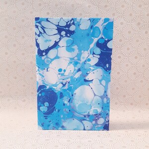 Blue tone stone pattern marble journal