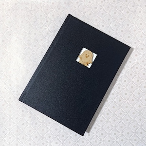 Penguin black book cloth  journal with brown lined paper