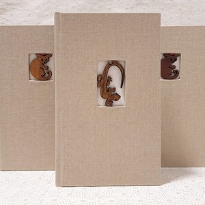 Lizard Australian animal cream lined journal
