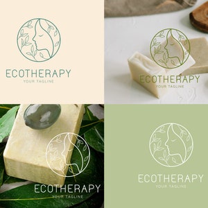 Semi custom Hautpflege Logo-Kosmetiker Logo-Premade Gesichtspflege Logo-Minimalistisch elegant Frauen Körperpflege Logo-Eco KosmetikProdukt Branding