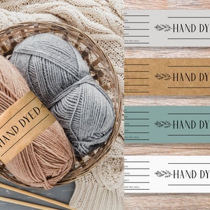 yarn skein labels printable for hand dyed yarn diy label etsy ireland