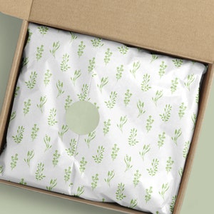 Design della carta velina botanica-Carta velina floreale download-Carta da imballaggio-Carta da imballaggio stampabile per piccole imprese-Cartoleria di branding