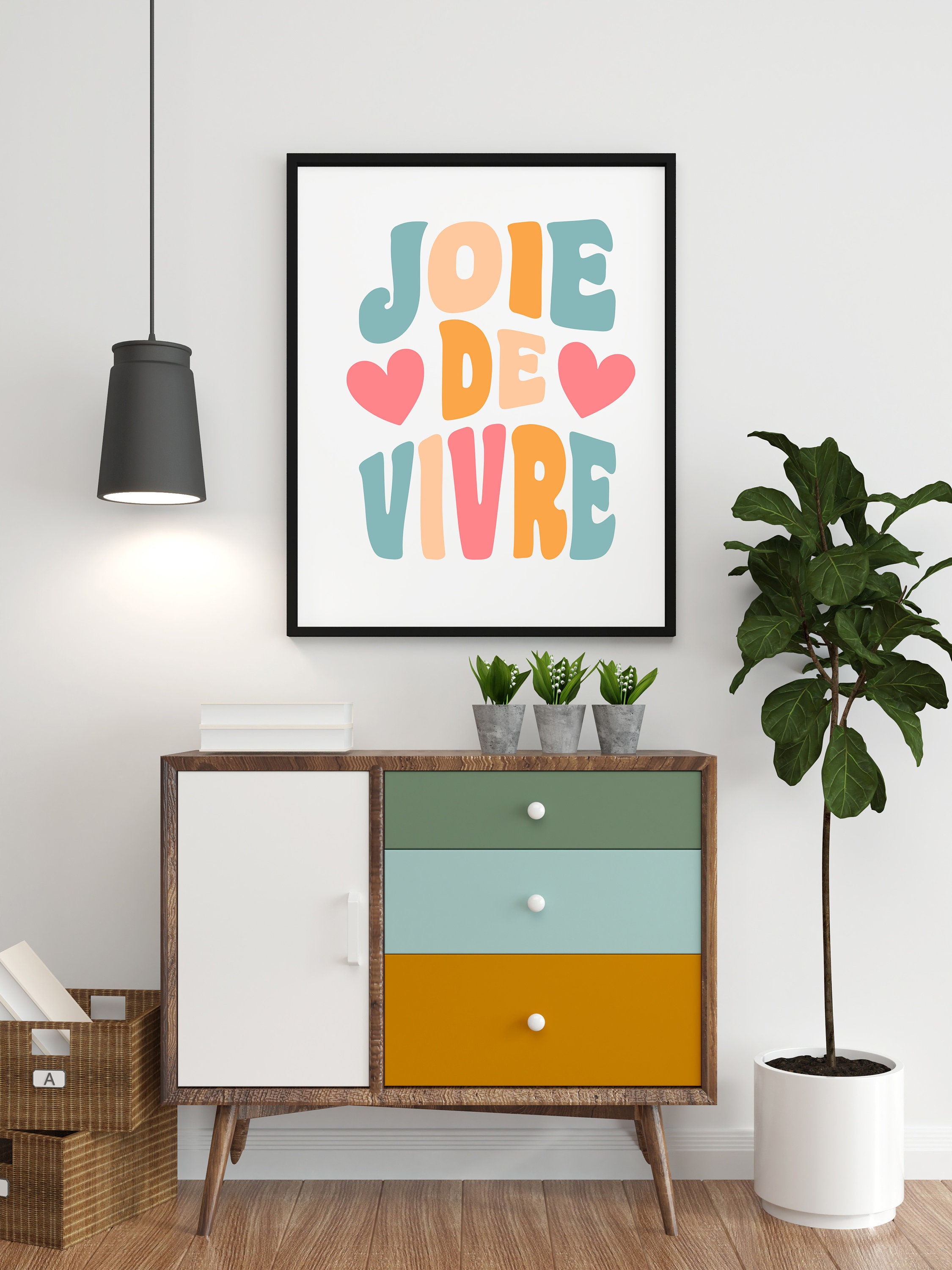 Joie De Vivre French Saying Svg-cute Colorful Life Joy Svg for Women ...